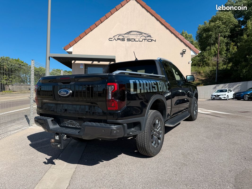 FORD RANGER SUPERCAB 2.0 ECOBLUE 205 CH S&S BVA10 e-4WD WILDTRAK - SUIVI COMPLET FORD - TVA RECUPERABLE - 1 ERE MAIN (image 2)