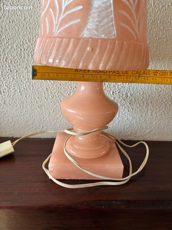 Lampe albâtre rose (image 8)
