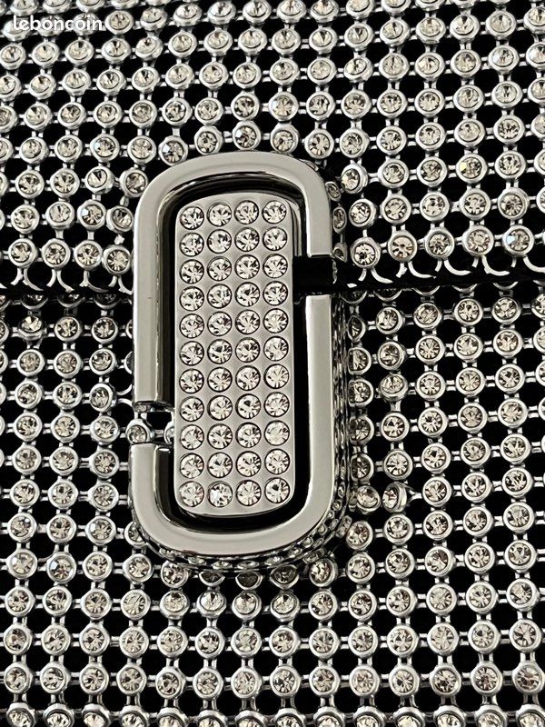 Magnifique sac Marc Jacobs pochette soirée rhinestone mini sac j