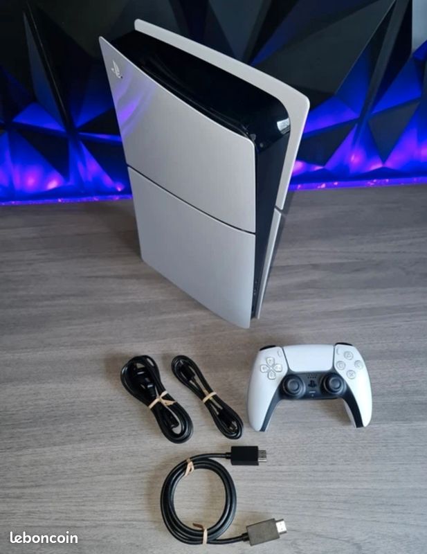 Console Sony PS5 Slim Édition Blu-Ray 1To – Blanche – Occasion état Neuf