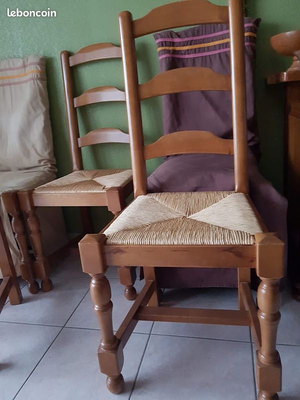 Chaises de salle à manger en bois (Aulne massif ) (image 2)