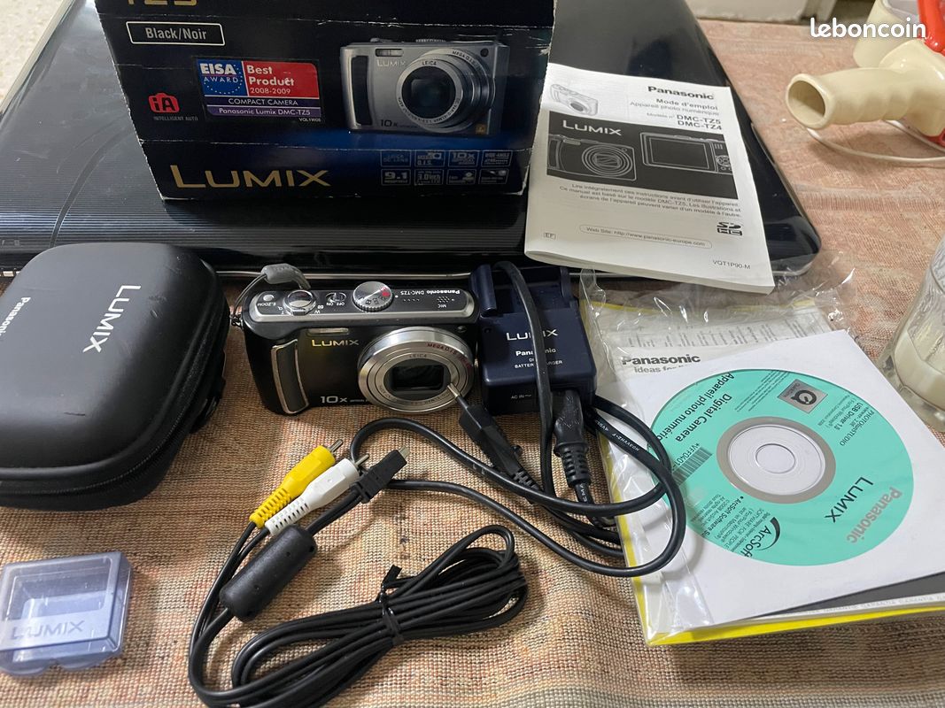 Appareil Photo Compact Panasonic Lumix DMC-TZ5 – 9.1 MP, Zoom 10x (28-280 Mm), Vidéo HD, Stabilisé