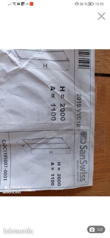 Portes battantes cadura 2 volets neuve (image 1)