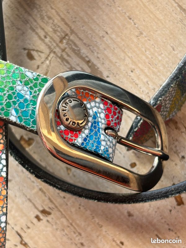 Ceinture Pour Femme Vintage – Marque Italy, Couleur Dorée, Taille 110 – Très Bon état