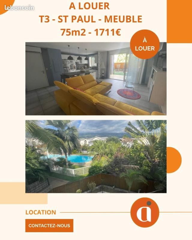 Appartement 3 pièces 67 m² · à Saint-Paul · 67 m² · 1 711 €/mois
