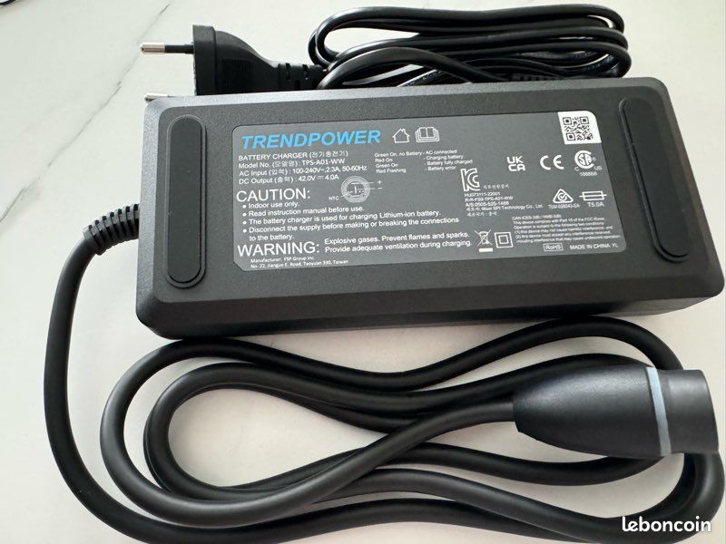 Chargeur Yamaha X0S-10 (X948210710) 36V 4A Pour Batterie Intube Pedelec - Neuf