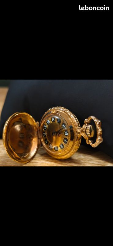 Montre Gousset Ancienne – Modèle Barque/pêche, Marque DUBOIS-GAP, Mouvement Quartz