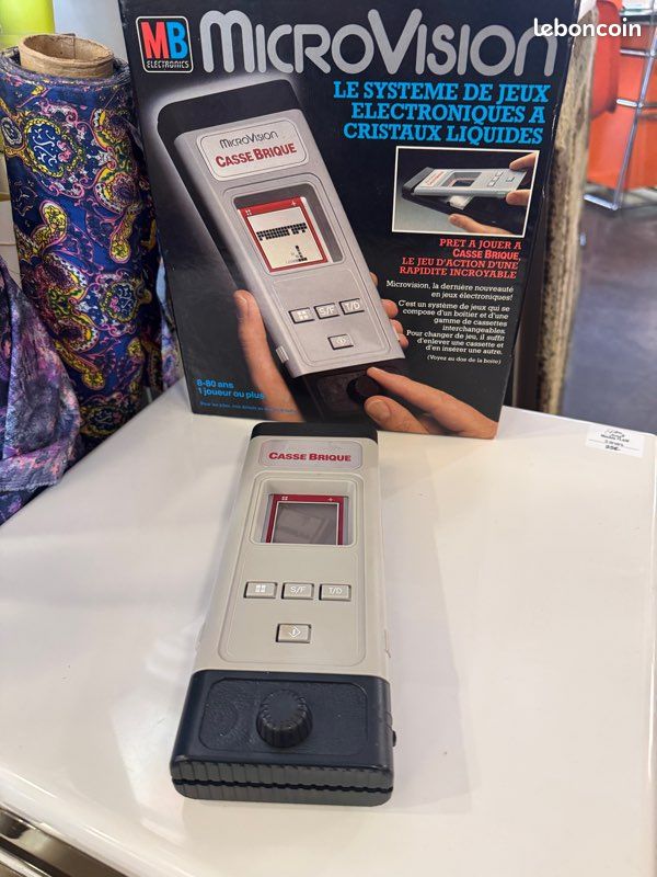 Jeu électronique Vintage CASSE BRIQUE - Console MICROVISION (1979) - Bon état
