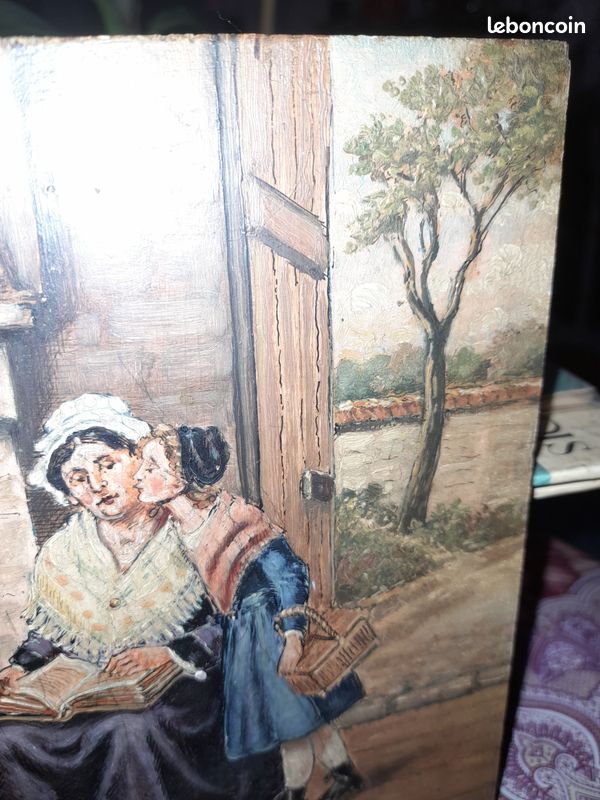Peinture sur panneau d' après LEON CAILLE (image 8)