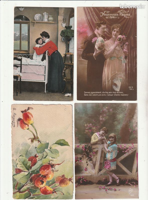 Lot De 10 Cartes à Billets Aquarelles Art Déco Femmes & Enfants - Vistaprint, USA