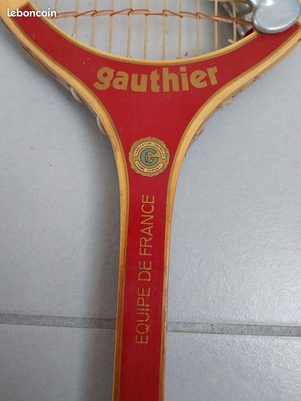 Ancienne Raquette De Tennis ZEPHIR - La Butte, Gauthier - Fabrication Française