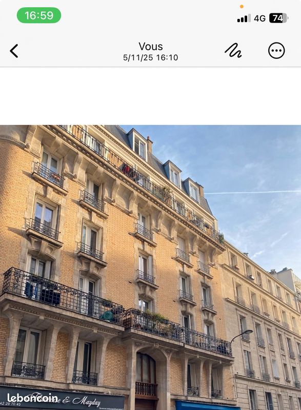 Appartement 1 pièce 13 m² · à Paris · 13 m² · 650 €/mois