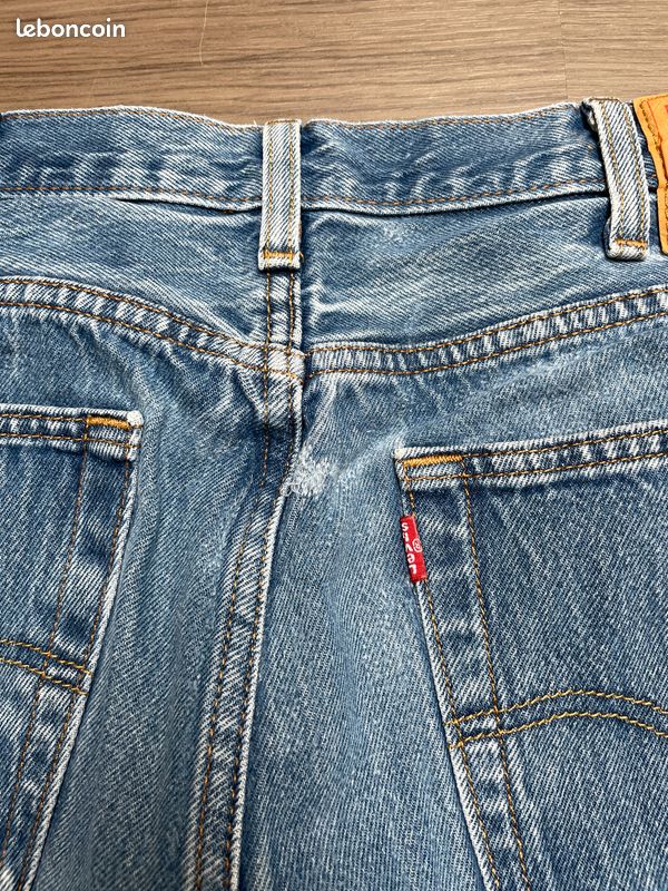 Levi's 501 bleu jean vintage homme button up fly W38 L32 (image 16)