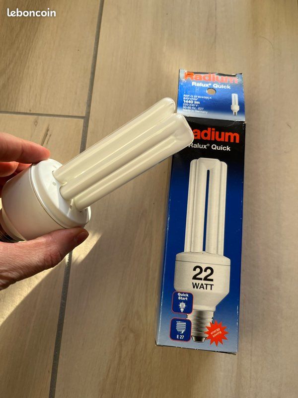 Ampoule Fluorescente Compacte Radium - 24W, Blanc Neutre, Douille 2G11, 20 000h | Neuf, EAN 4008597193866