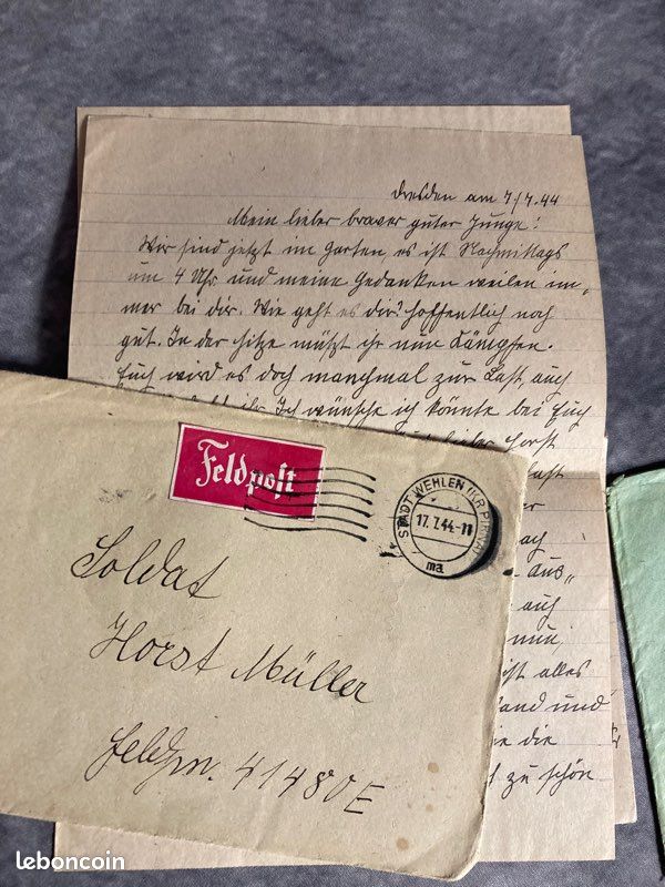 La lettre de WW2 soldat soviétique à la maison - triangle avant