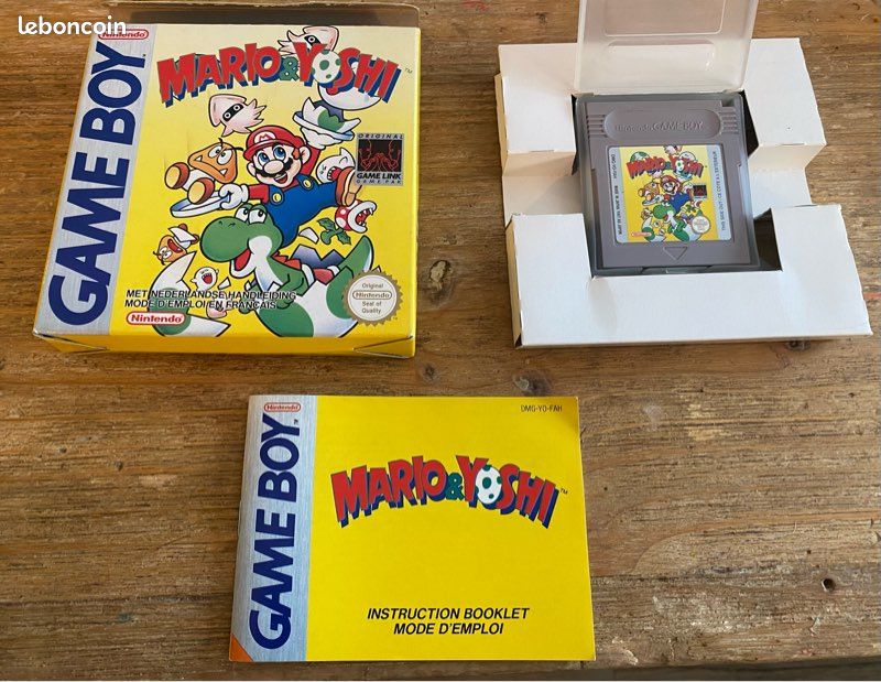 Jeu Game Boy Mario & Yoshi - Bon état, Nintendo, Fabriqué En France