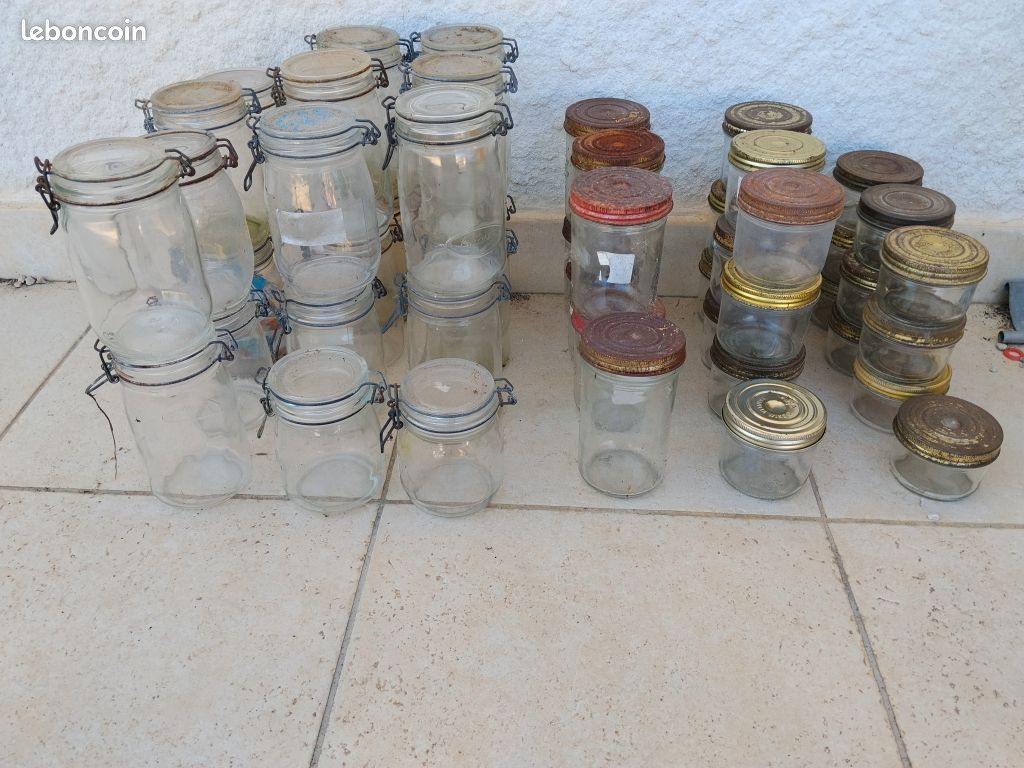 Lot de 50 bocaux le parfait et autre marque (image 1)