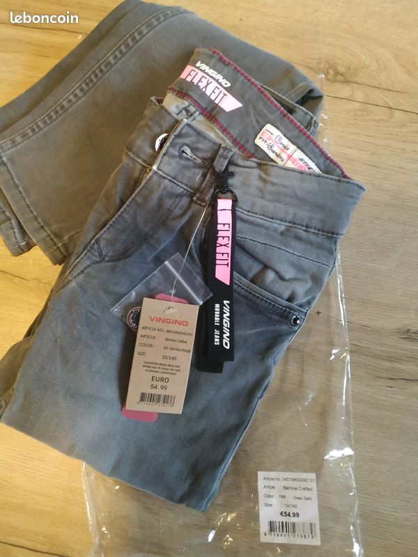 Jean Vingino by Diesel fille 10 ans gris (image 2)