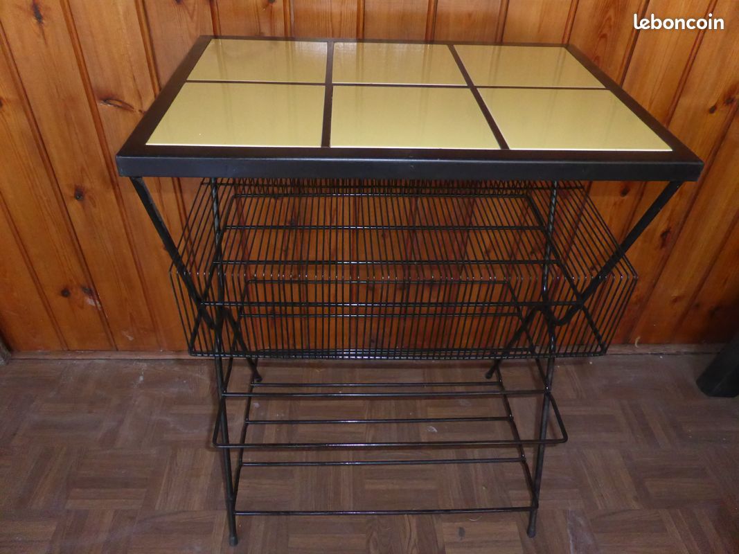 Joli Meuble années 50/60 rangement disques vinyles (image 1)