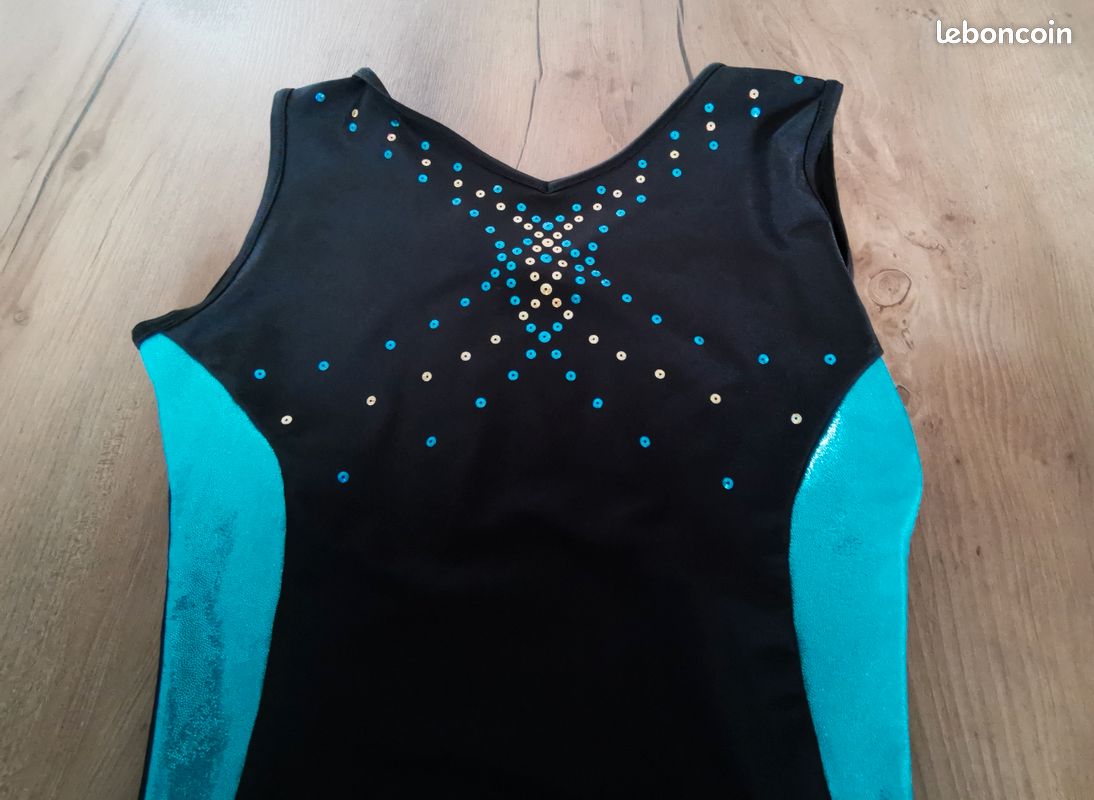 Justaucorps de gymnastique sans manches fille fille 12-13 ans en TBE (image 2)