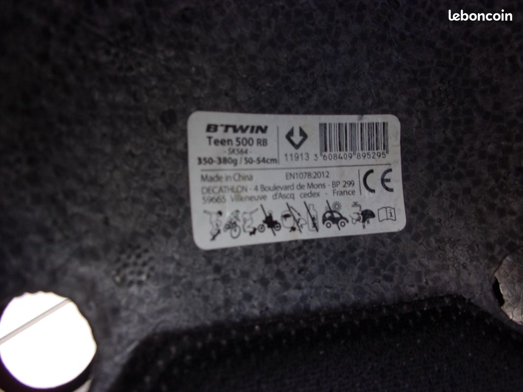 Casque Vélo BTWIN noir fluo (image 3)