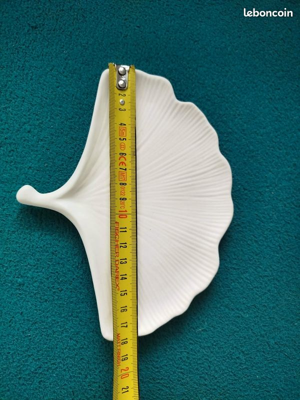 🍃Vide-poche feuille de Ginkgo en jesmonite – Design naturel et élégant (image 5)