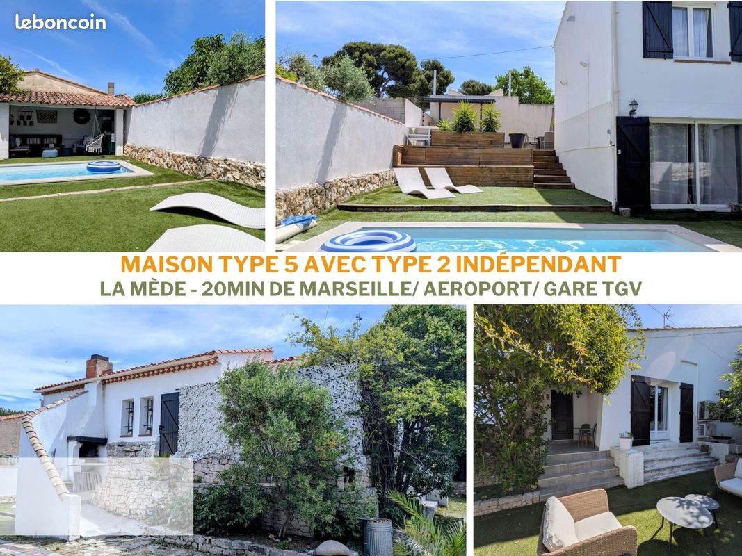 Maison 7 pièces 147 m² · à Châteauneuf-les-Martigues · 147 m² · 410 000 €