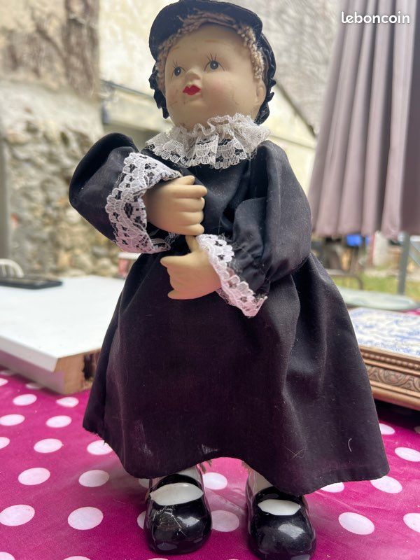 Poupée Ancienne En Porcelaine Automate Gilde Porzellan - Modèle Alice 40cm