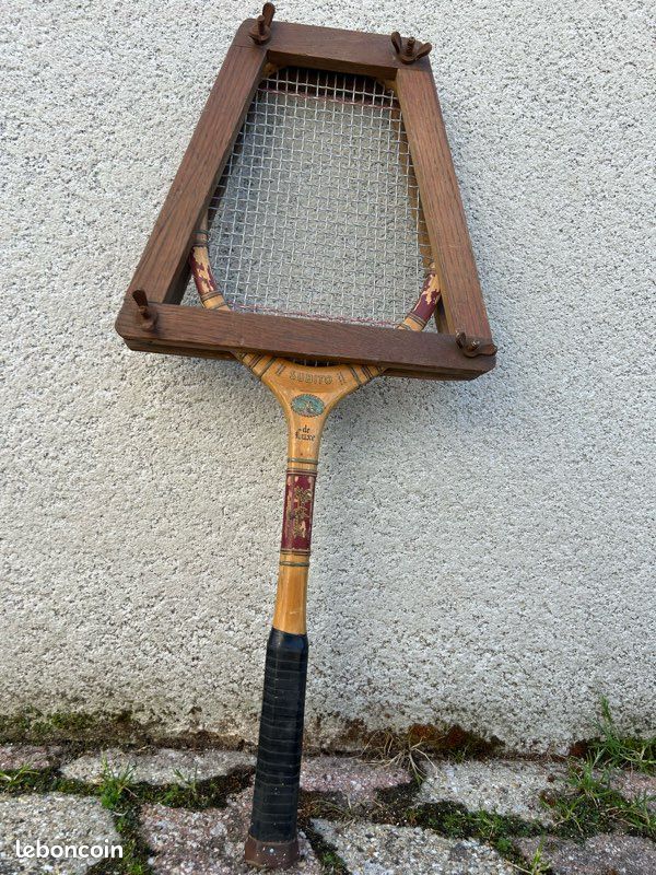 Ancien Presse-raquette De Tennis STADIUM – Bois Vintage – Années 30/40 – Londres