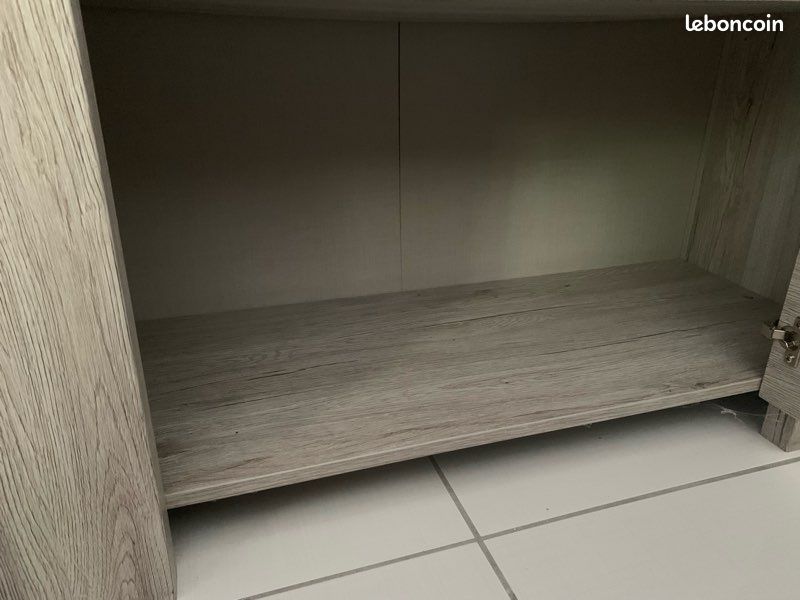 Buffet haut gris bois (image 7)
