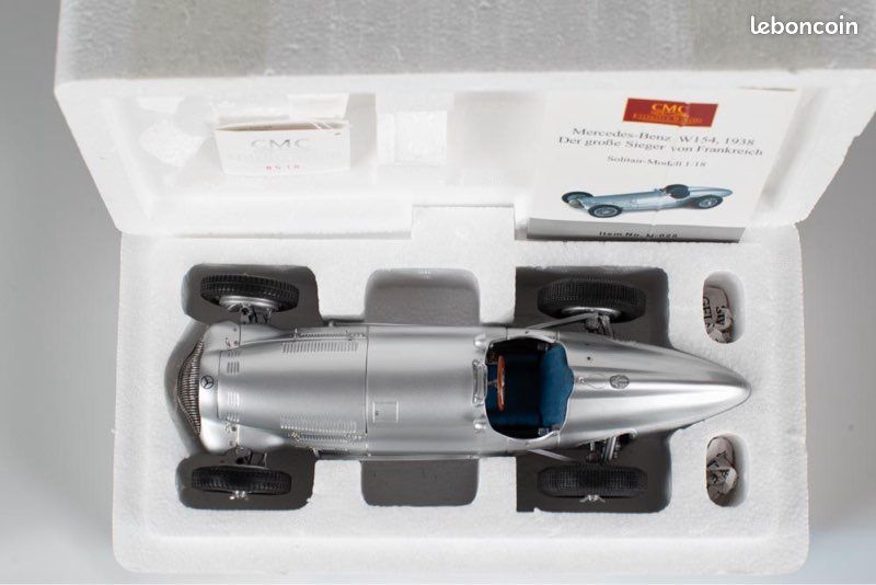 CMC 1:18 - Voiture de course miniature - 1938 Mercedes Benz W154 The