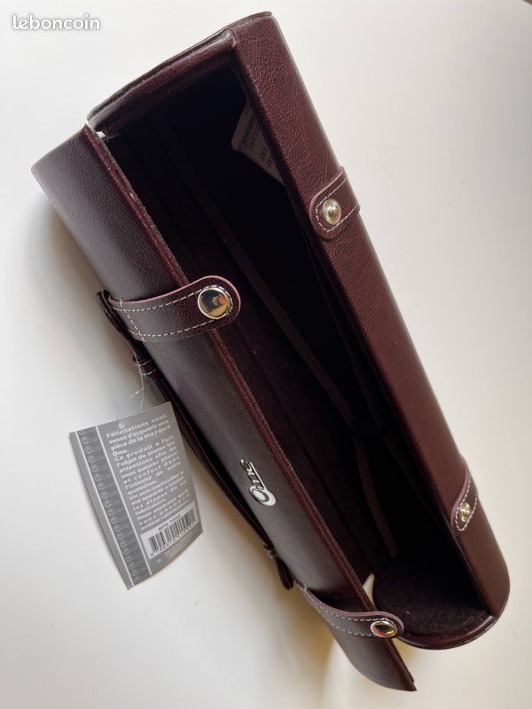 Porte bouteille en cuir neuf (image 3)