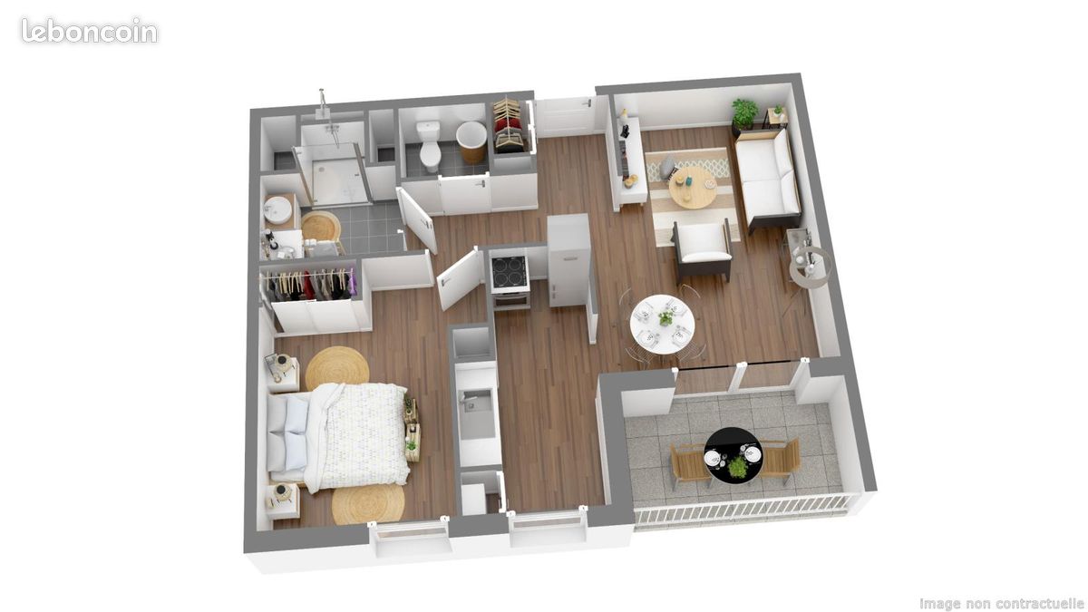 Appartement 2 pièces 54 m² · à Roubaix · 54 m² · 660 €/mois
