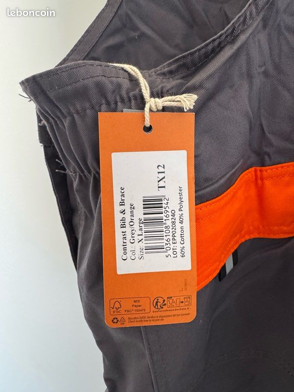Salopette De Travail Portwest Tx12 Homme - Protection Complète, 10 Poches, UPF 50+
