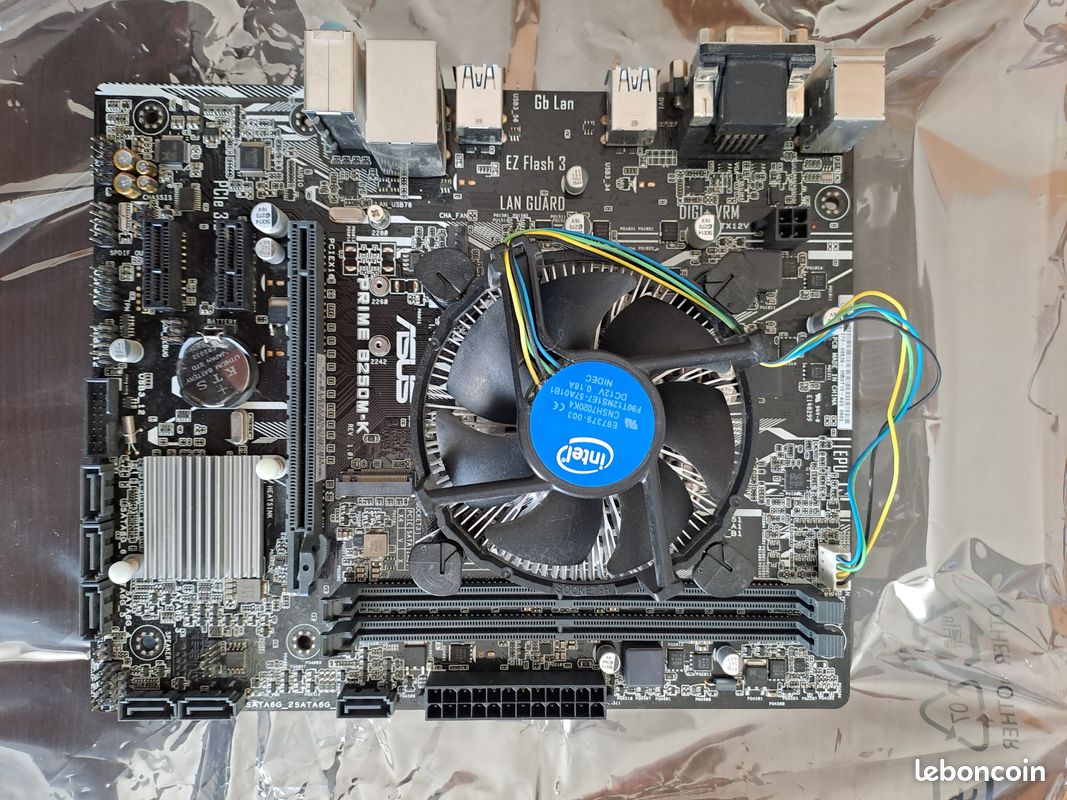 Kit PC : Carte mère Asus prime B250M-K + Carte graphique RTX 2060 + Core i5 7500 + mémoire DDR4 16Go (image 3)
