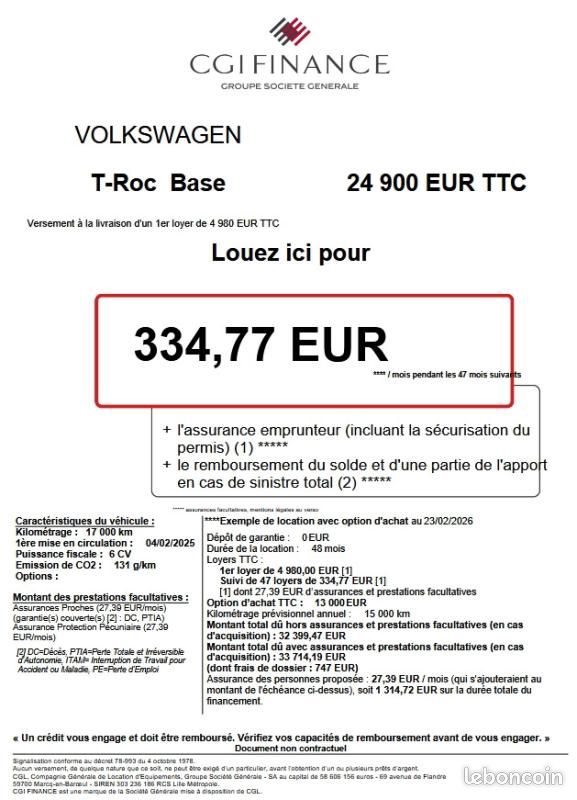 Volkswagen T-Roc 1.0 TSI 116CH VW EDITION (image 2)