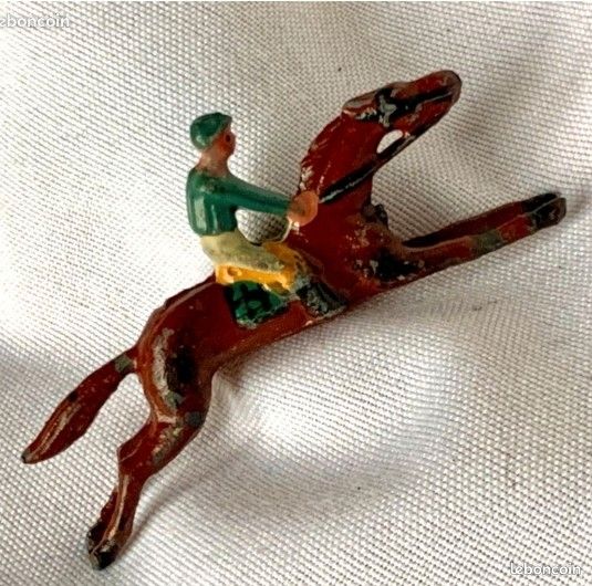 Anciens Cavaliers Jockey En Plomb – Jeu De Société Vintage – Pièces De Collection