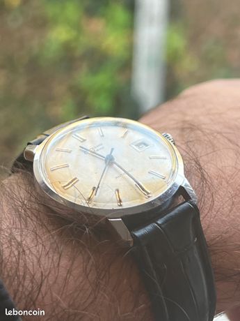 Montre Vintage Cupillard Rième Mécanique - Années 70, état NOS, Fonctionne - Cadran Argenté