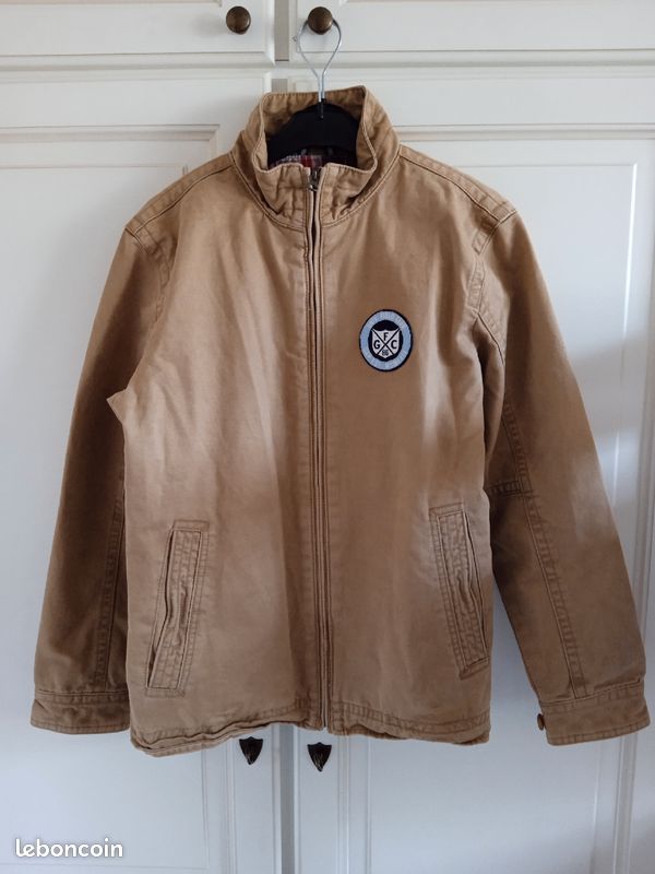 Veste en jean marron (image 1)