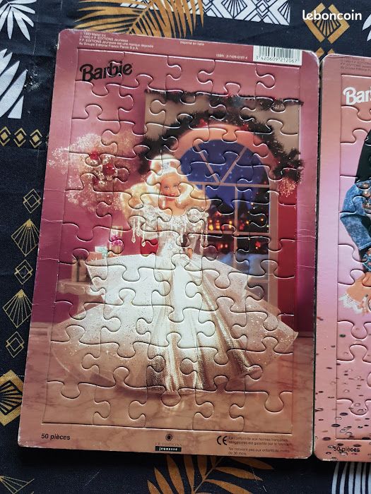Lot de 2 puzzle 50 pièces collector Barbie vintage 1993 - Editions Jeunesse (image 3)