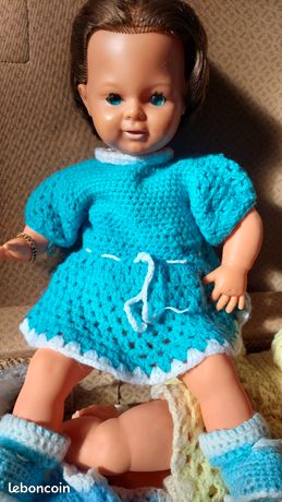 Ancienne Poupée Raynal Parlante – Modèle 10, 60 Cm – Yeux Dormeurs – Boîte D'origine – Occasion