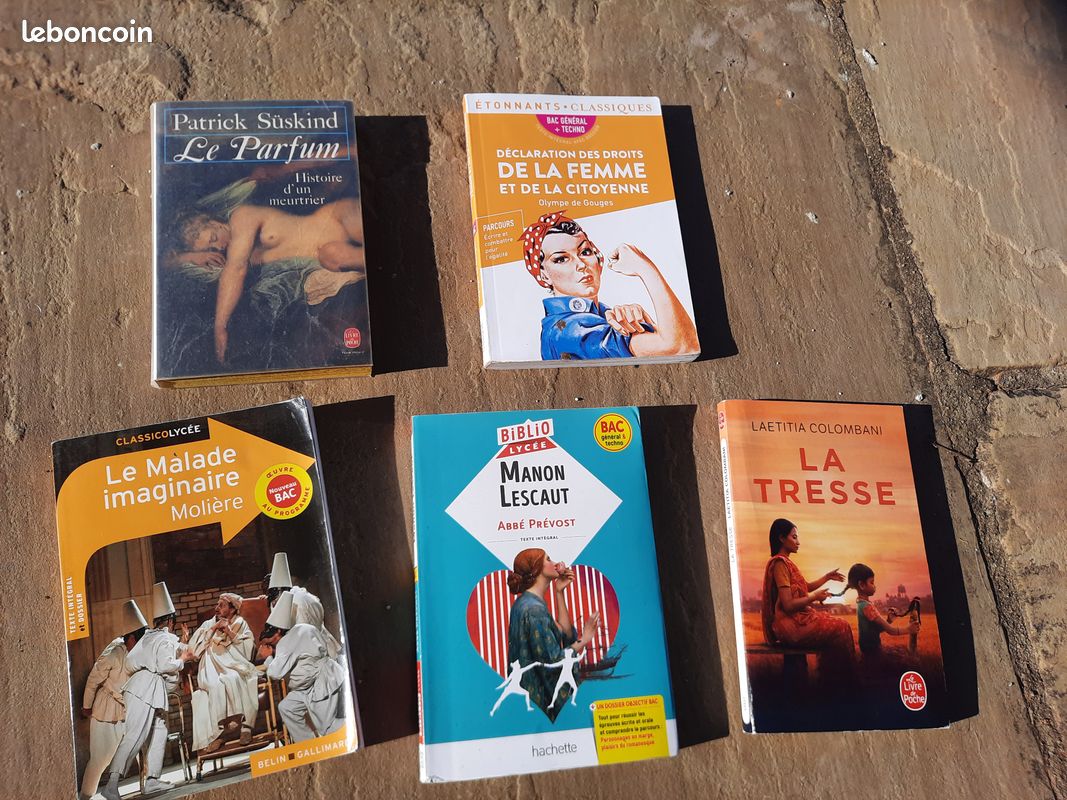 La tresse + le malade imaginaire + manon lescaut+ddfc+ le parfum - Livres