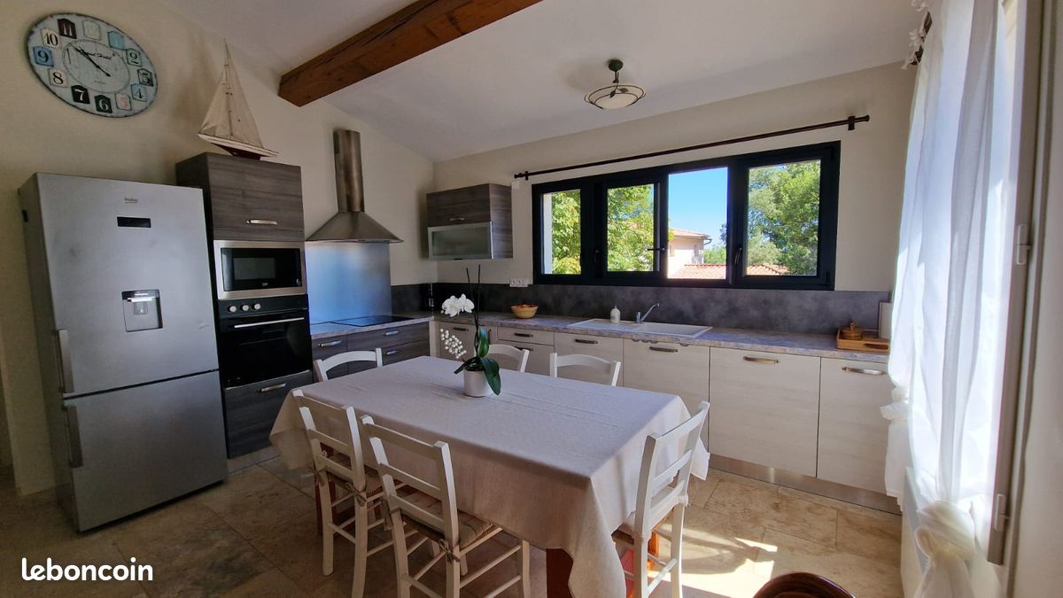 Villa meublée 80m² - 2 chambres + bureau - Jardin - Octobre à avril (image 3)