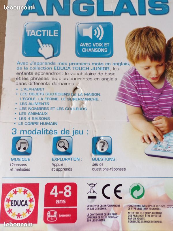 Tablette tactile apprendre l'anglais + fiches divers thèmes (image 6)