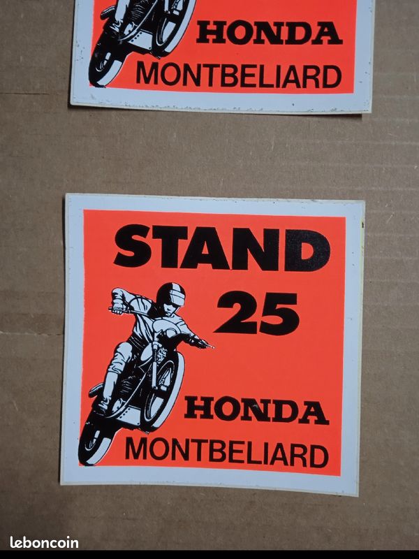 Autocollants moto Stand 25 HONDA Montbéliard (image 1)