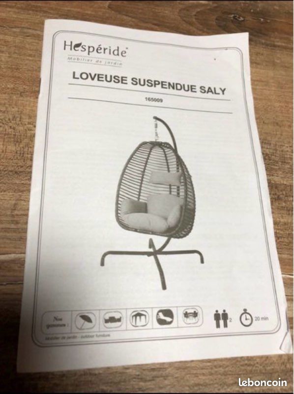 Fauteuil / loveuse suspendu Hespéride neuf (image 5)