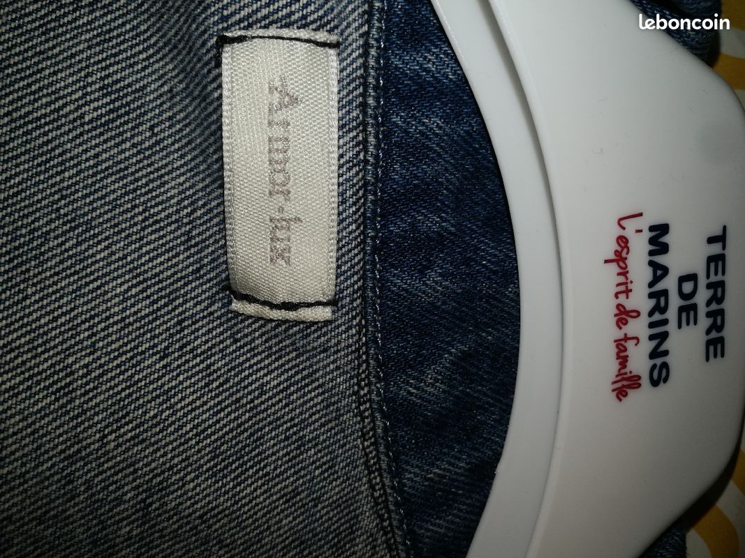 Vend blouson femme en jean taille L (image 3)