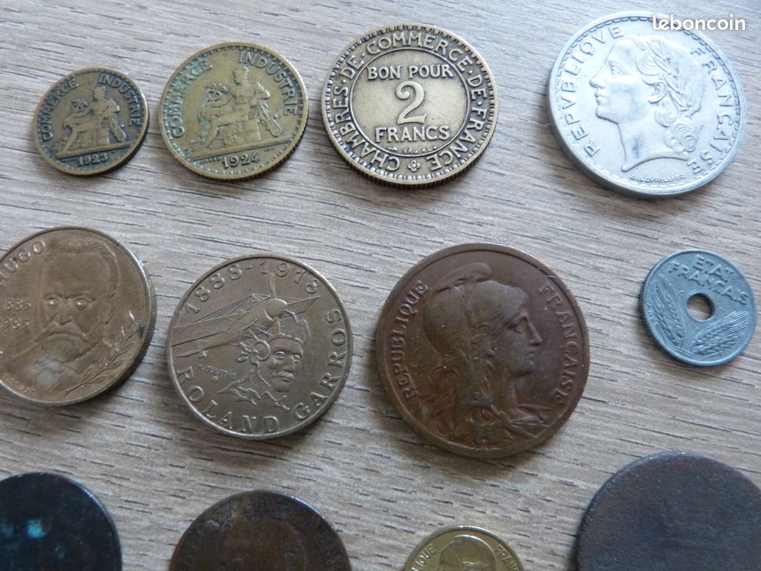 Lot anciennes pièces françaises en franc (image 12)