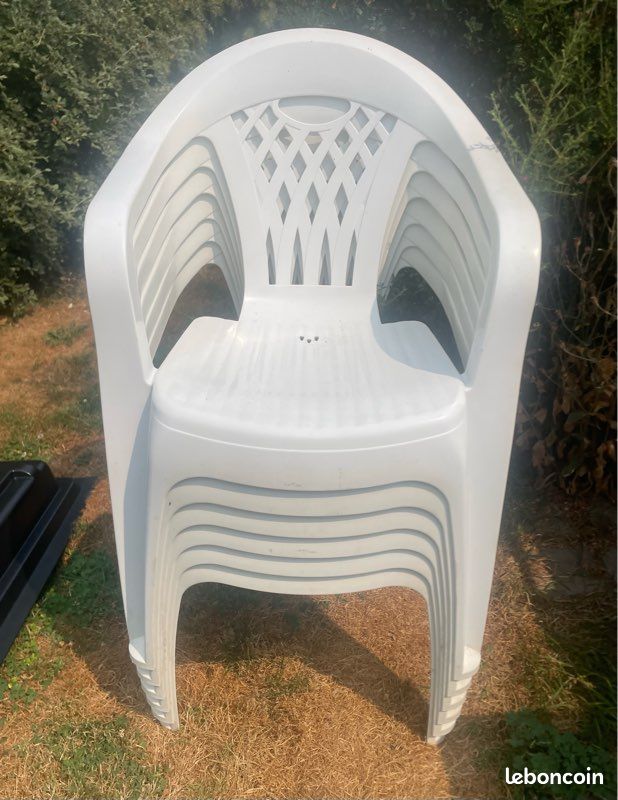 Lot de 6 chaises de jardin (image 1)