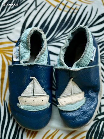 Chaussons Bébé En Cuir Souple Mejale - Semelle Antidérapante, Élastique Cheville, Pour Premiers Pas (0-36 Mois)